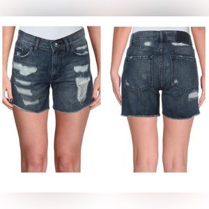 M1858 New York Ryder Distressed Denim Shorts size 26